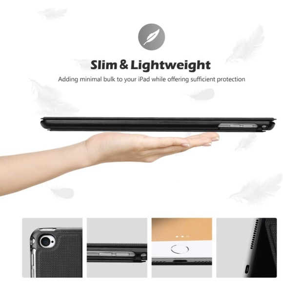 2️⃣Smart Case for IPad Air 2 Black & Leather - Picture 5 of 16